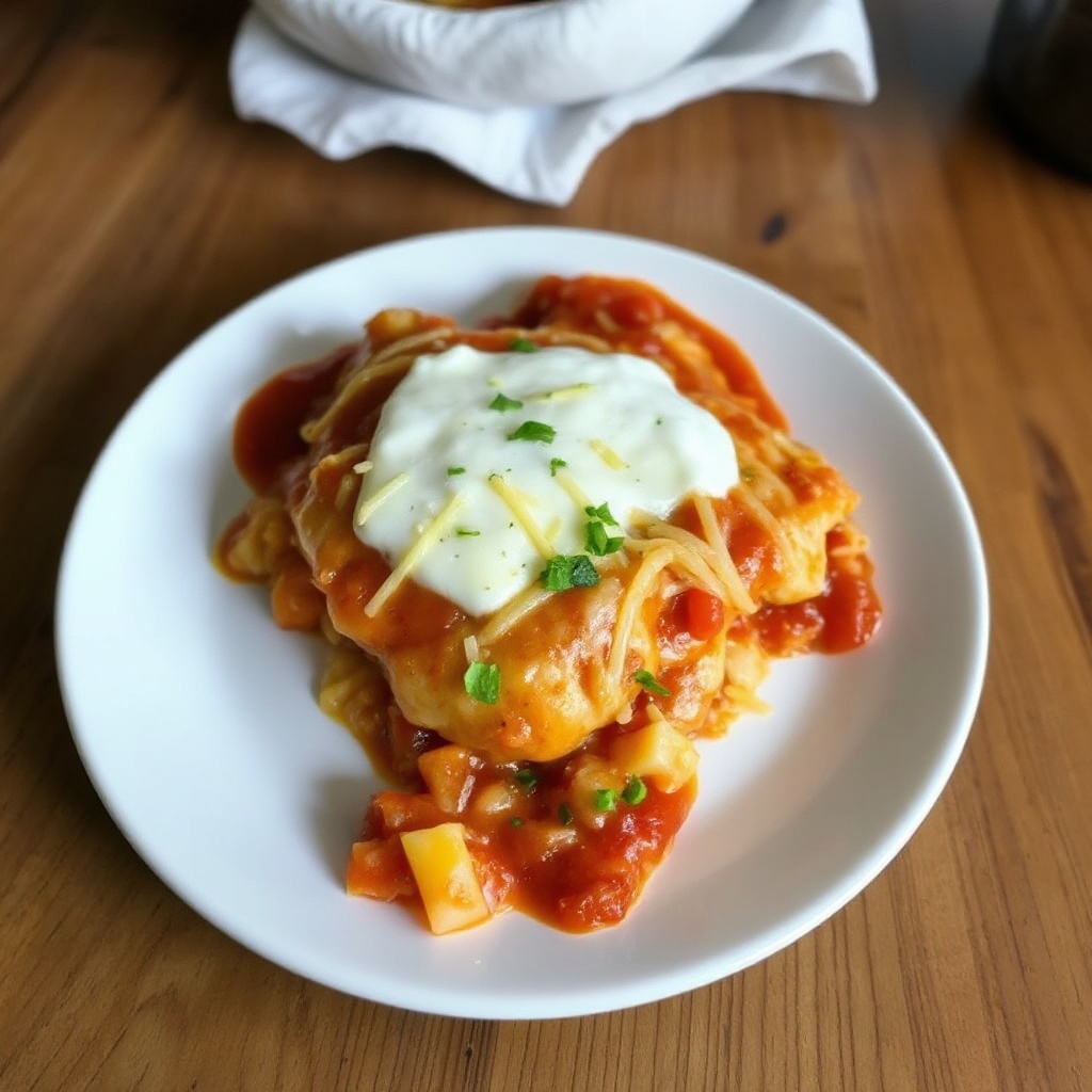 Zesty Salsa Chicken Bake