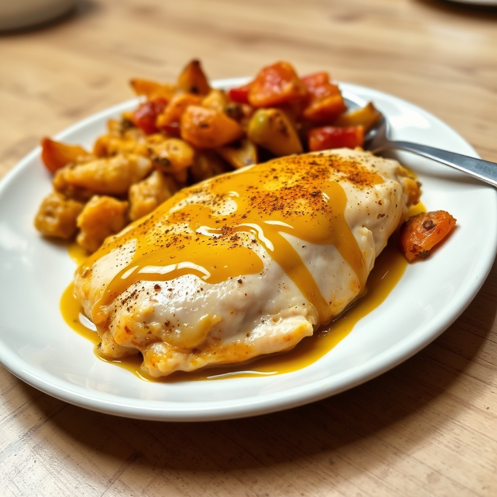 Gewürzter Honig-Senf-Hühnchen-Auflauf