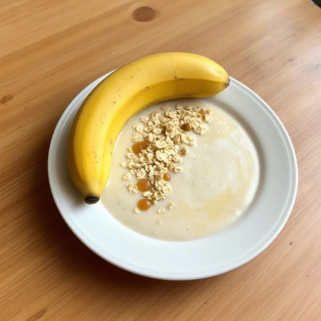 Cremiger Bananen-Hafer-Smoothie