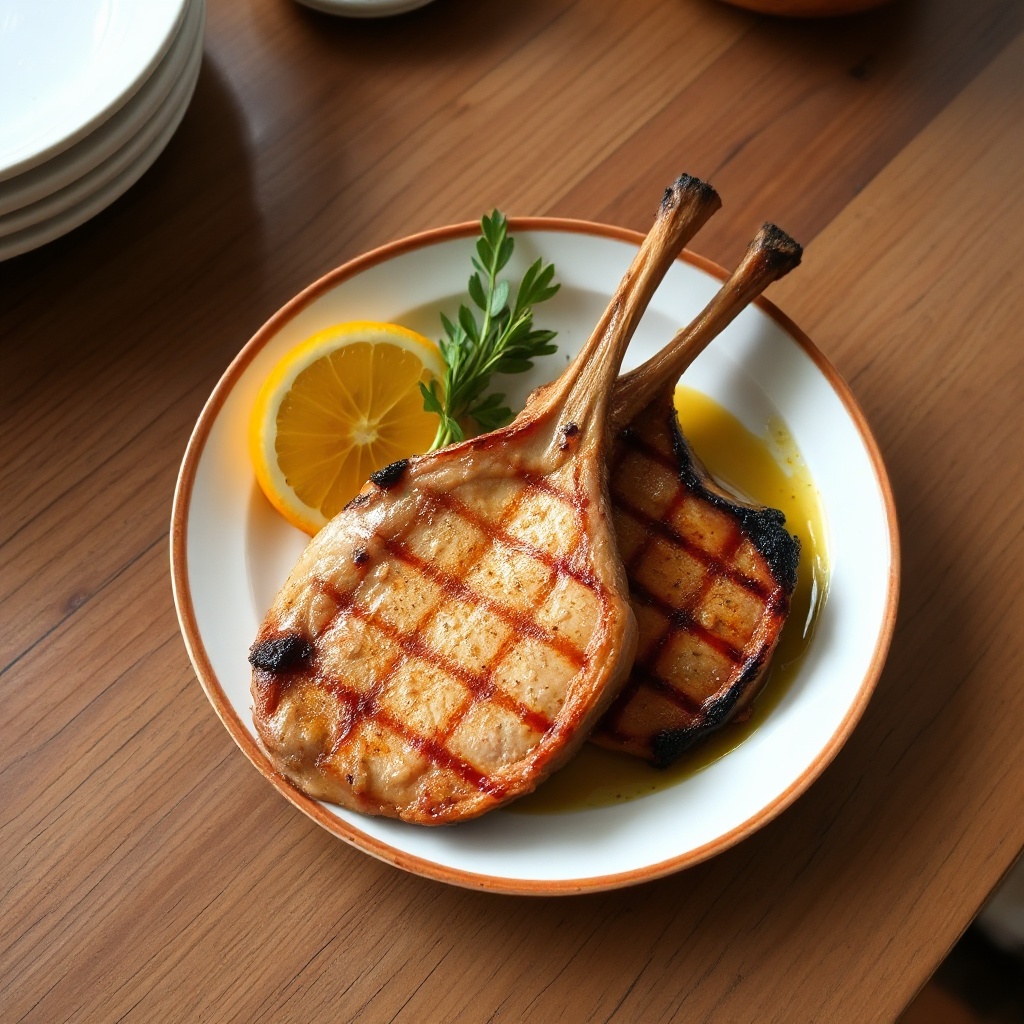 Grilled Citrus-Infused Pork Chops