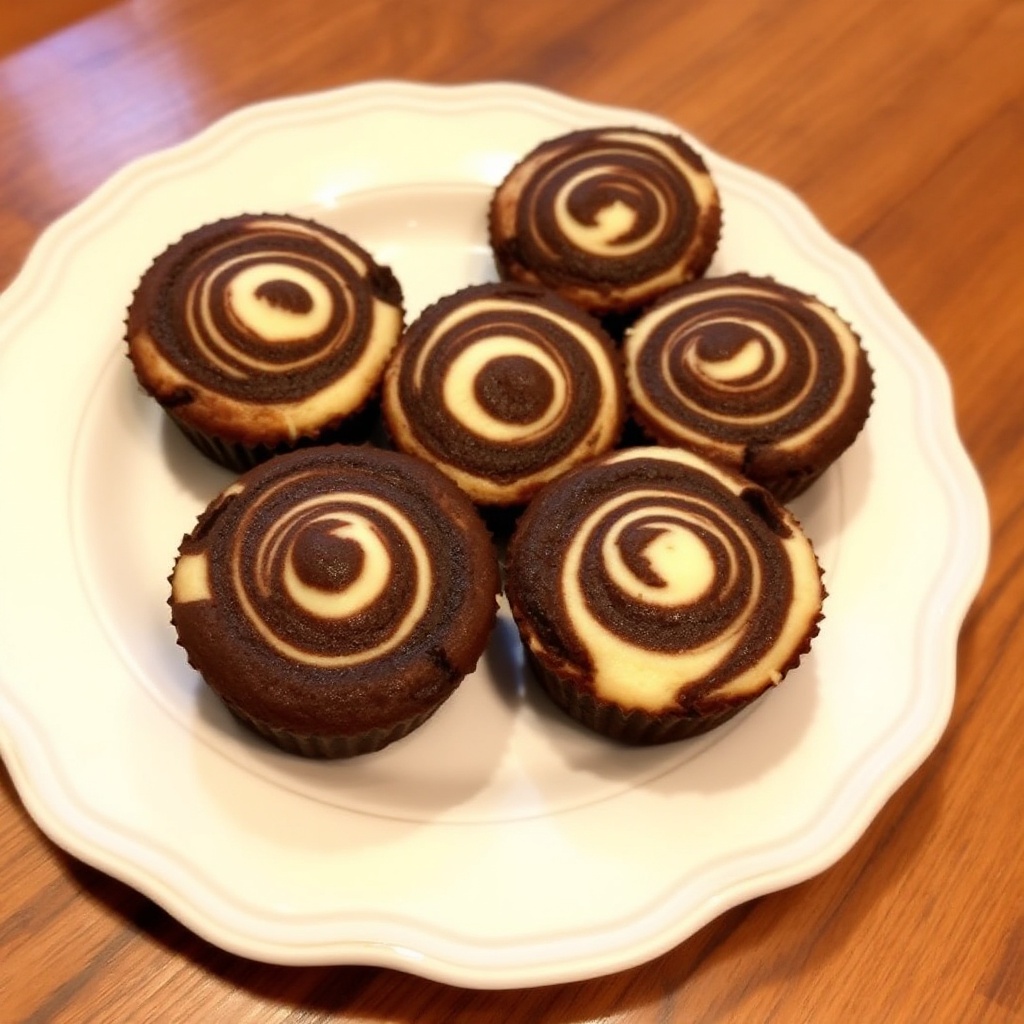 Chocolate Swirl Cheesecake Muffins