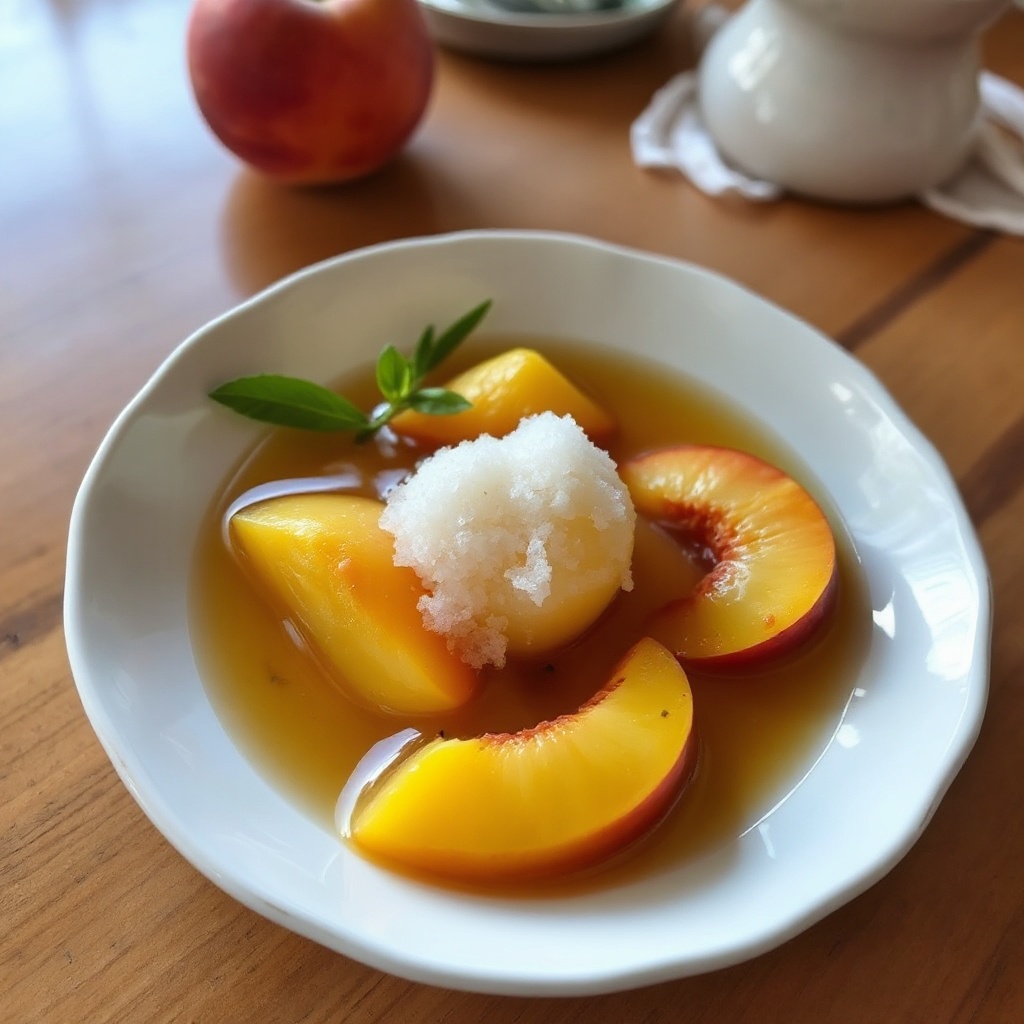 Pfirsich-Vanille-Sirup