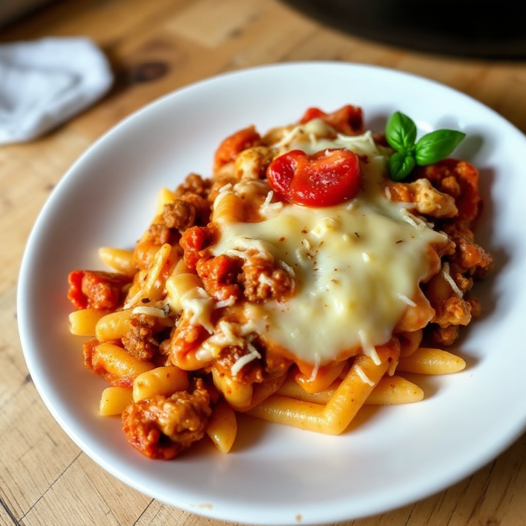 Pasta al Forno Formaggiosa in Una Pentola