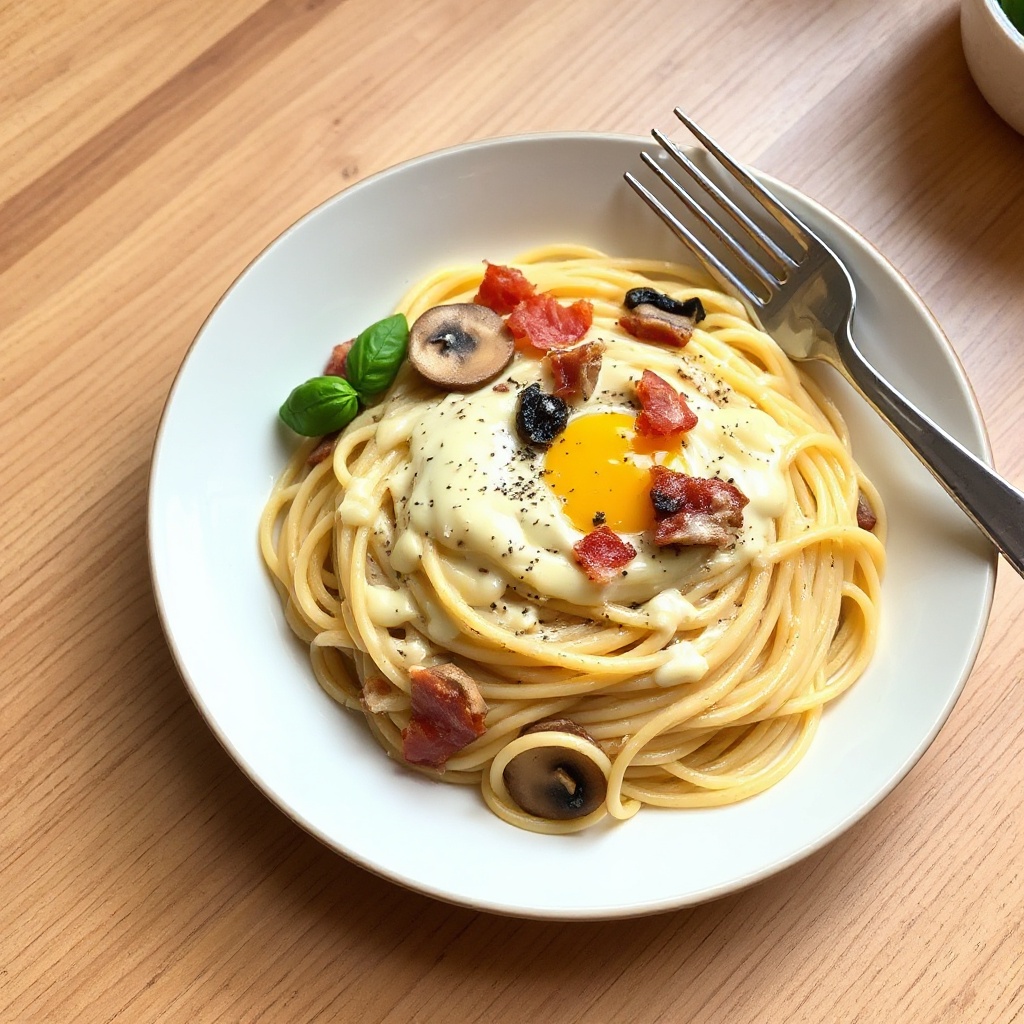 Creamy Bacon and Mushroom Pasta