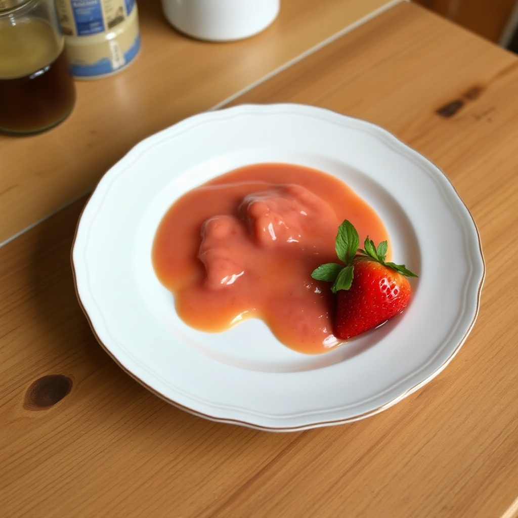 Verbesserte Erdbeer-Vanille-Sauce