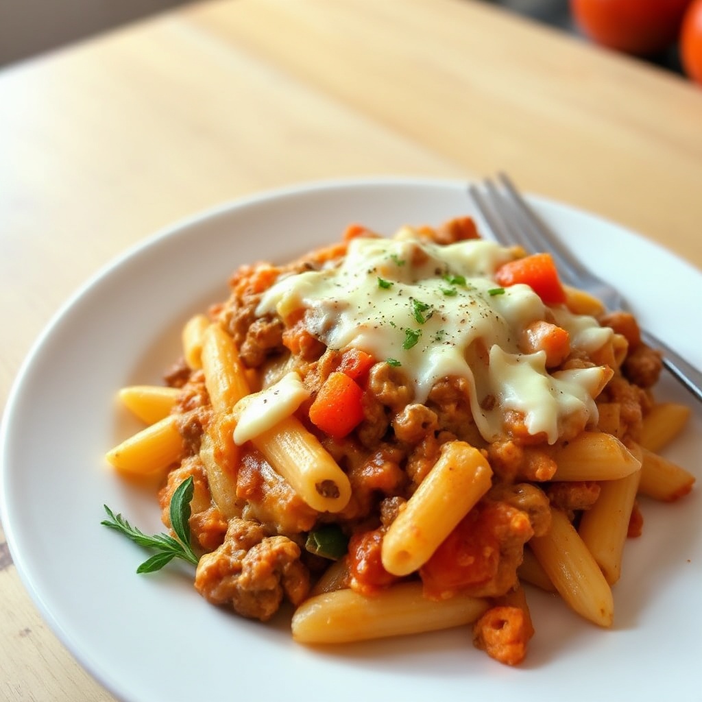 Pasta al Forno con Carne e Formaggio