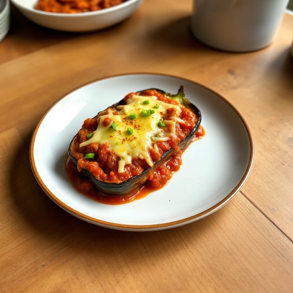 Casseruola di Melanzane al Forno con Salsa di Pomodoro Speziata