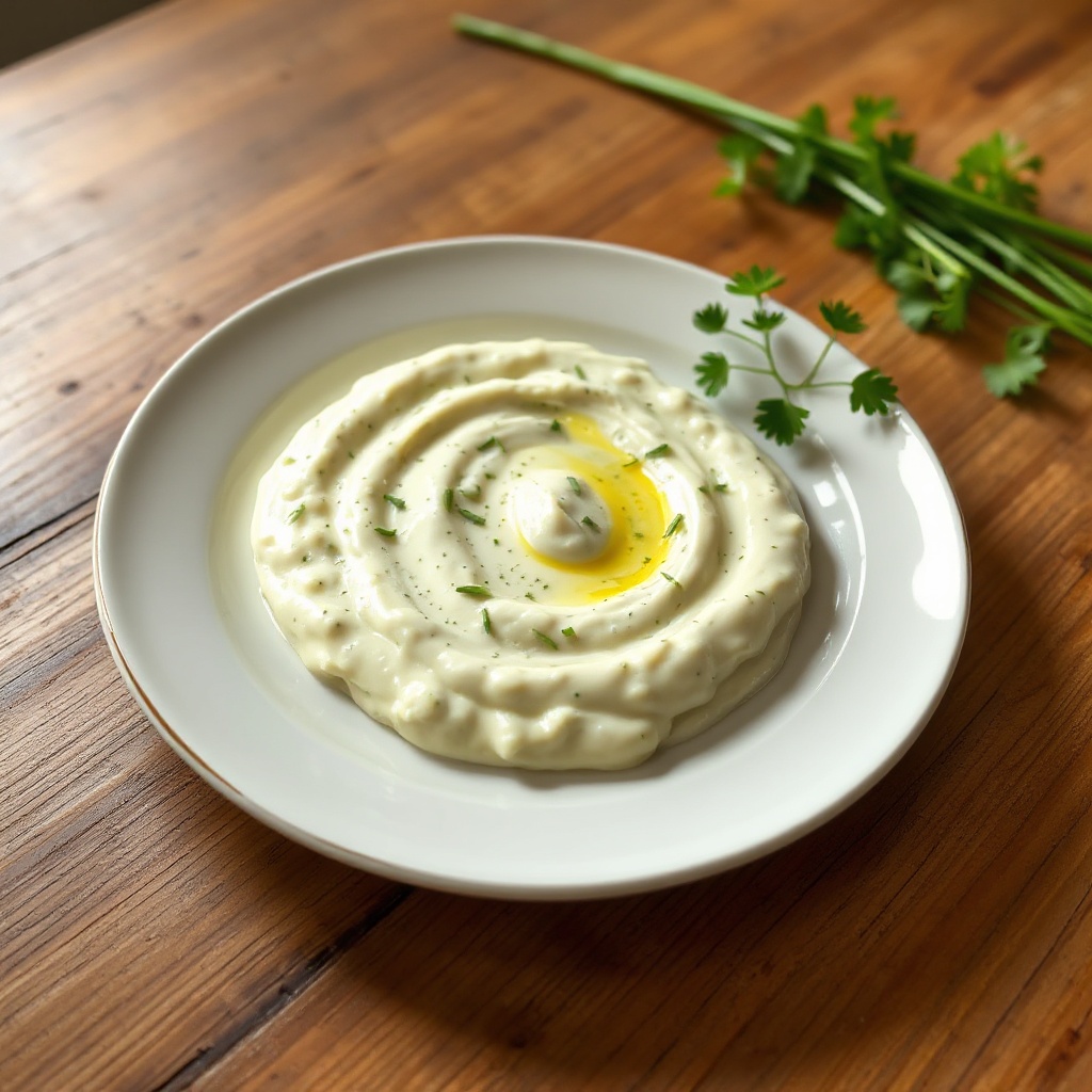 Aioli all'aglio con erbe aromatiche