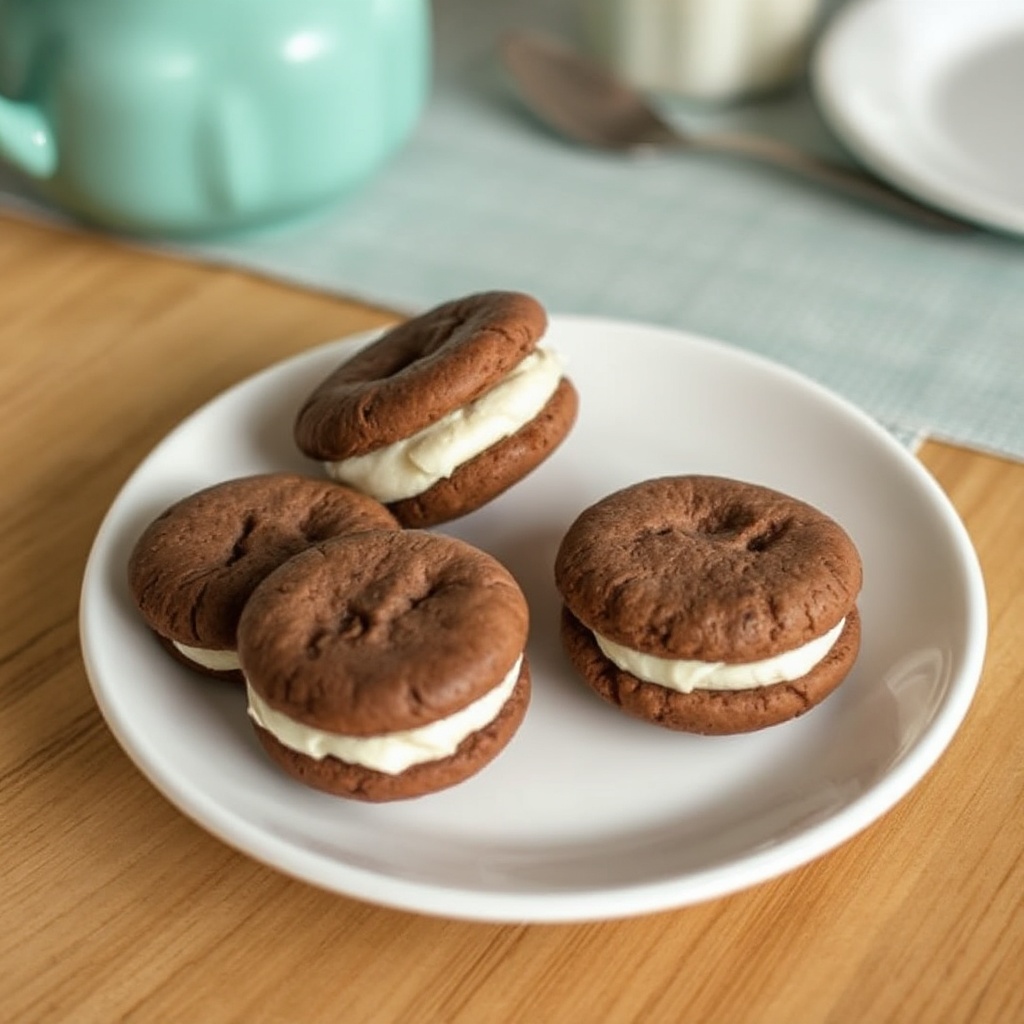 Chocolate Cream Sandwich Cookies