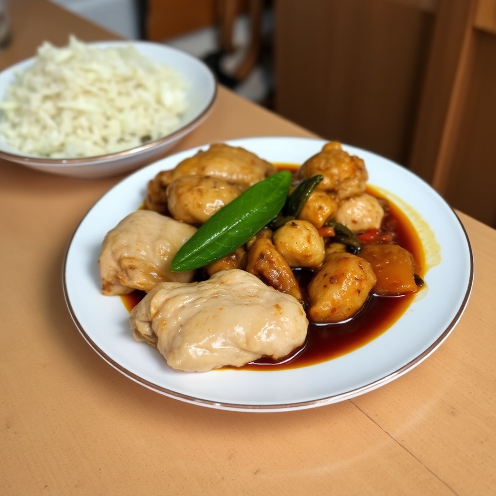 Herzhafter Filipino Hähnchen Adobo Genuss