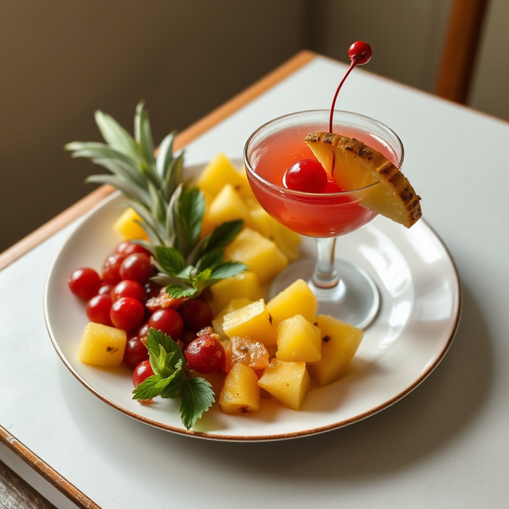 Tropical Sunset Cocktail