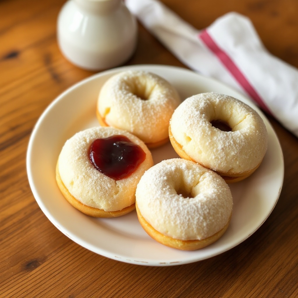 Fluffy Homemade Filled Donuts