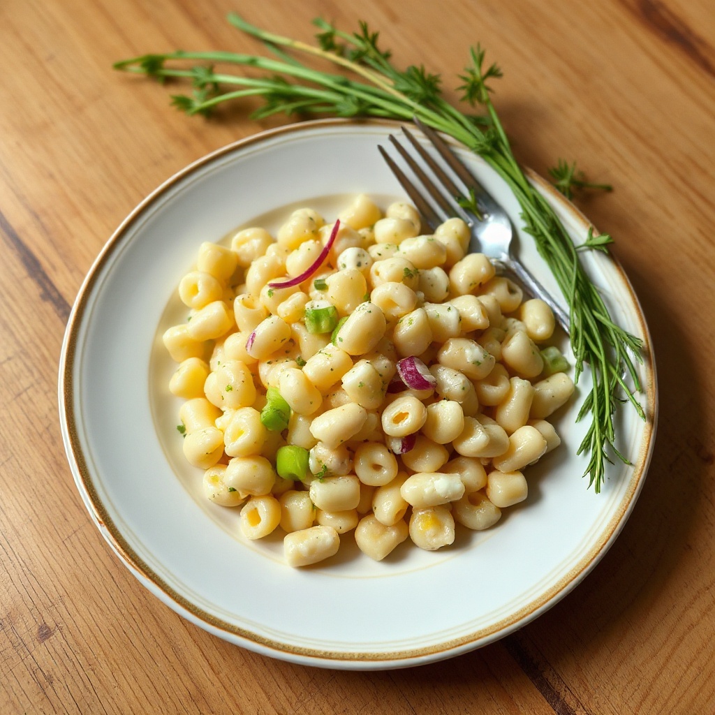Cremiger Kräuter-Makkaroni-Salat