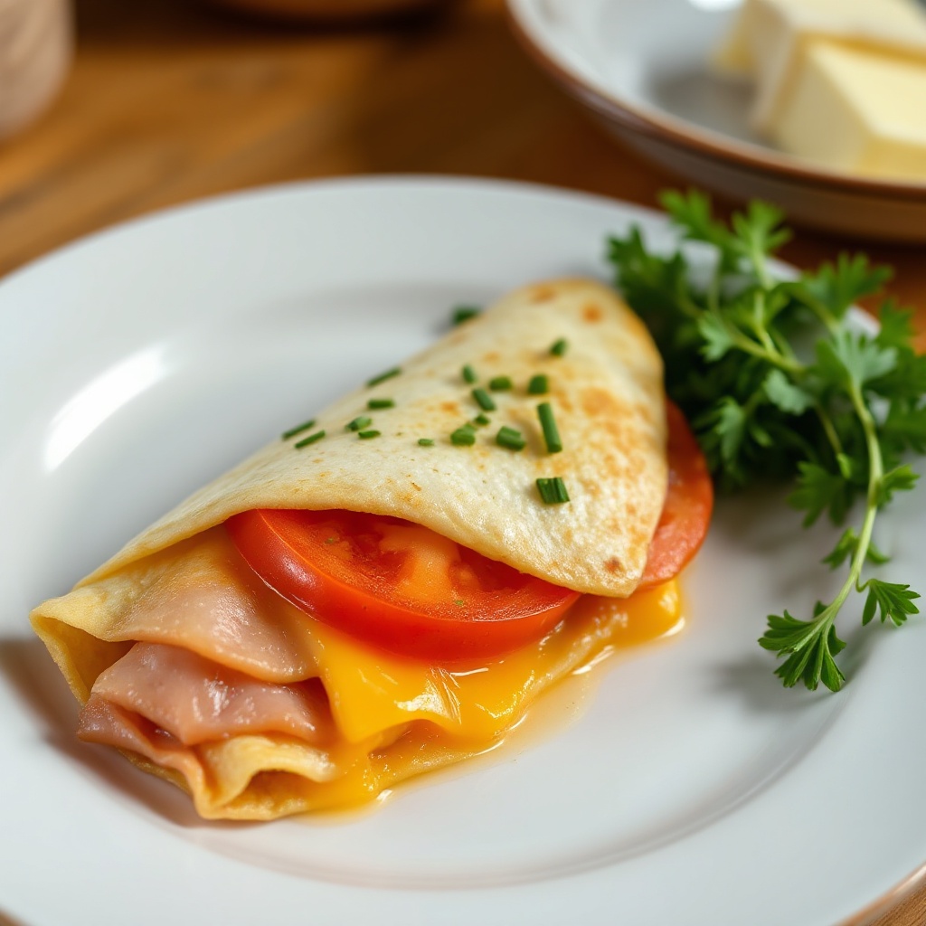 Frittata Salata con Prosciutto e Pomodoro