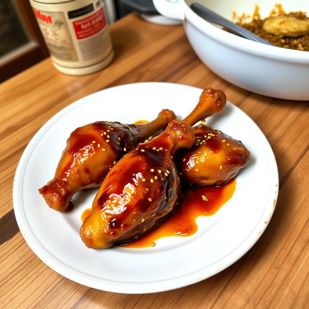 Cosce di Pollo Glassa Dolce e Piccante