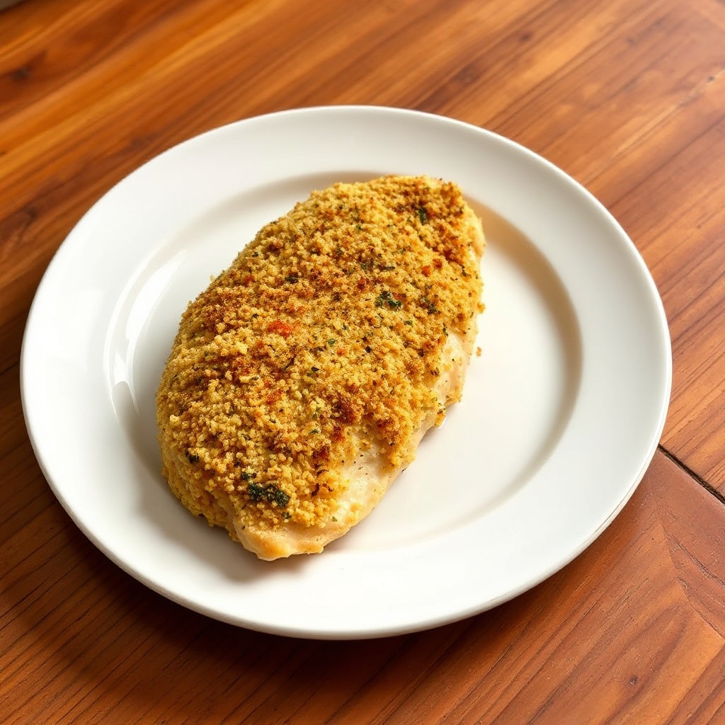 Crispy Herb-Coated Baked Chicken