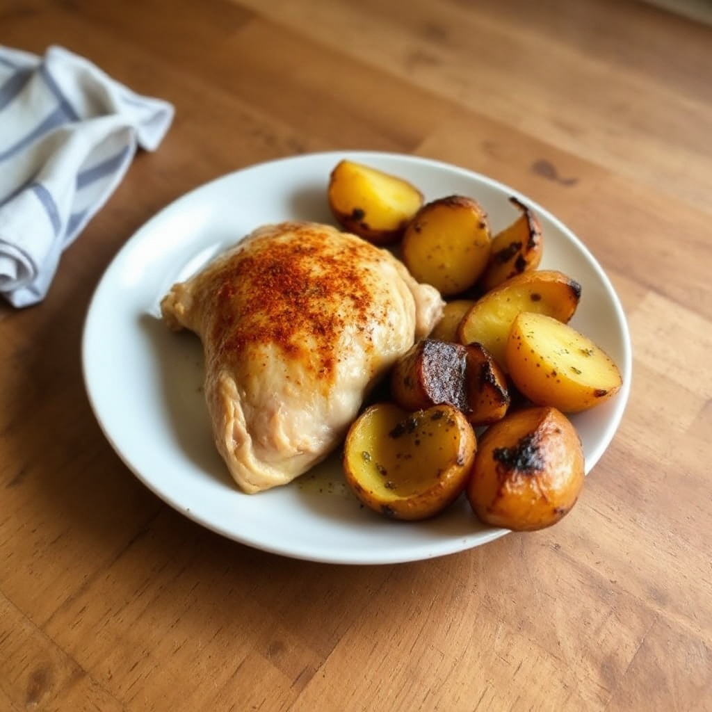 Pollo alla Paprika Affumicata con Patate Arrosto