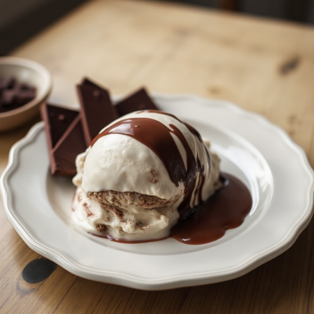 Cremiges Schokoladen-Glückseis