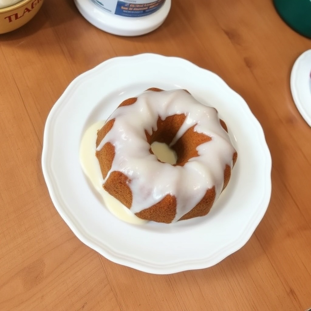 Torta Bundt con Glassa Cremosa