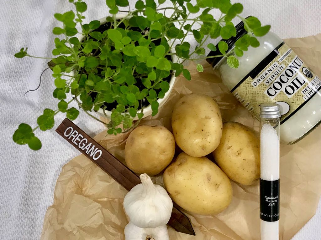 Tummy Troubles Oregano Potatoes