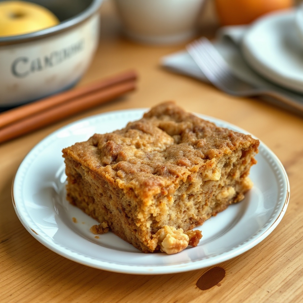 Rustic Cinnamon Apple Walnut Cake
