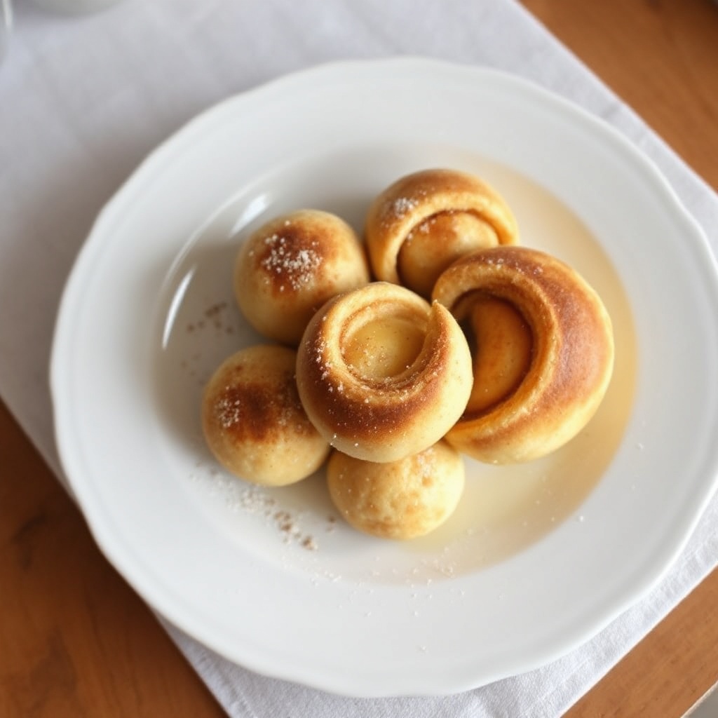 Dänische Pfannkuchen-Sphären mit einem Twist