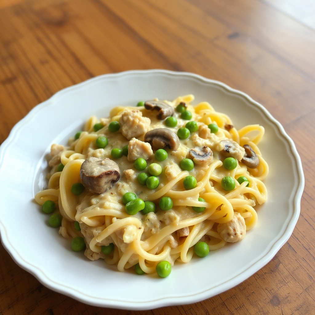 Cremige Thunfisch-Nudeln-Auflauf