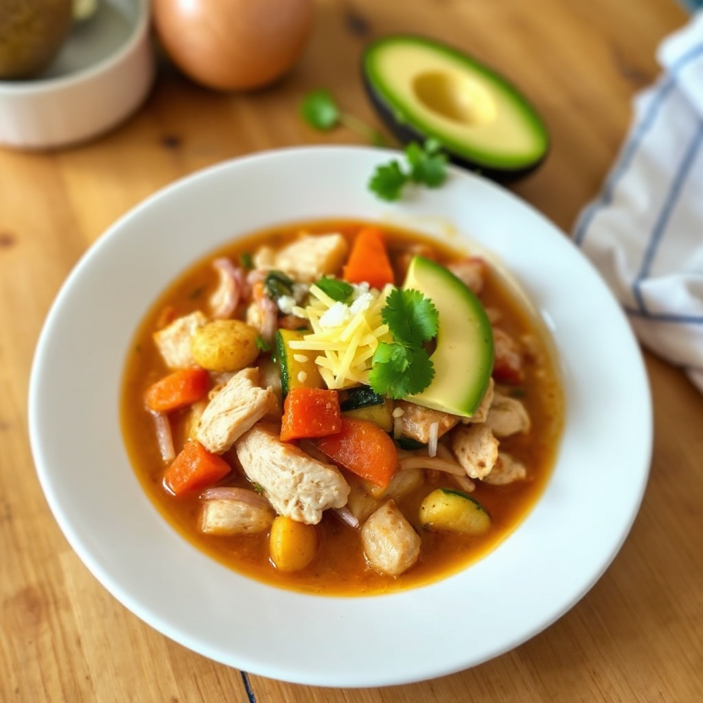 Zuppa di Tortilla di Pollo Piccante
