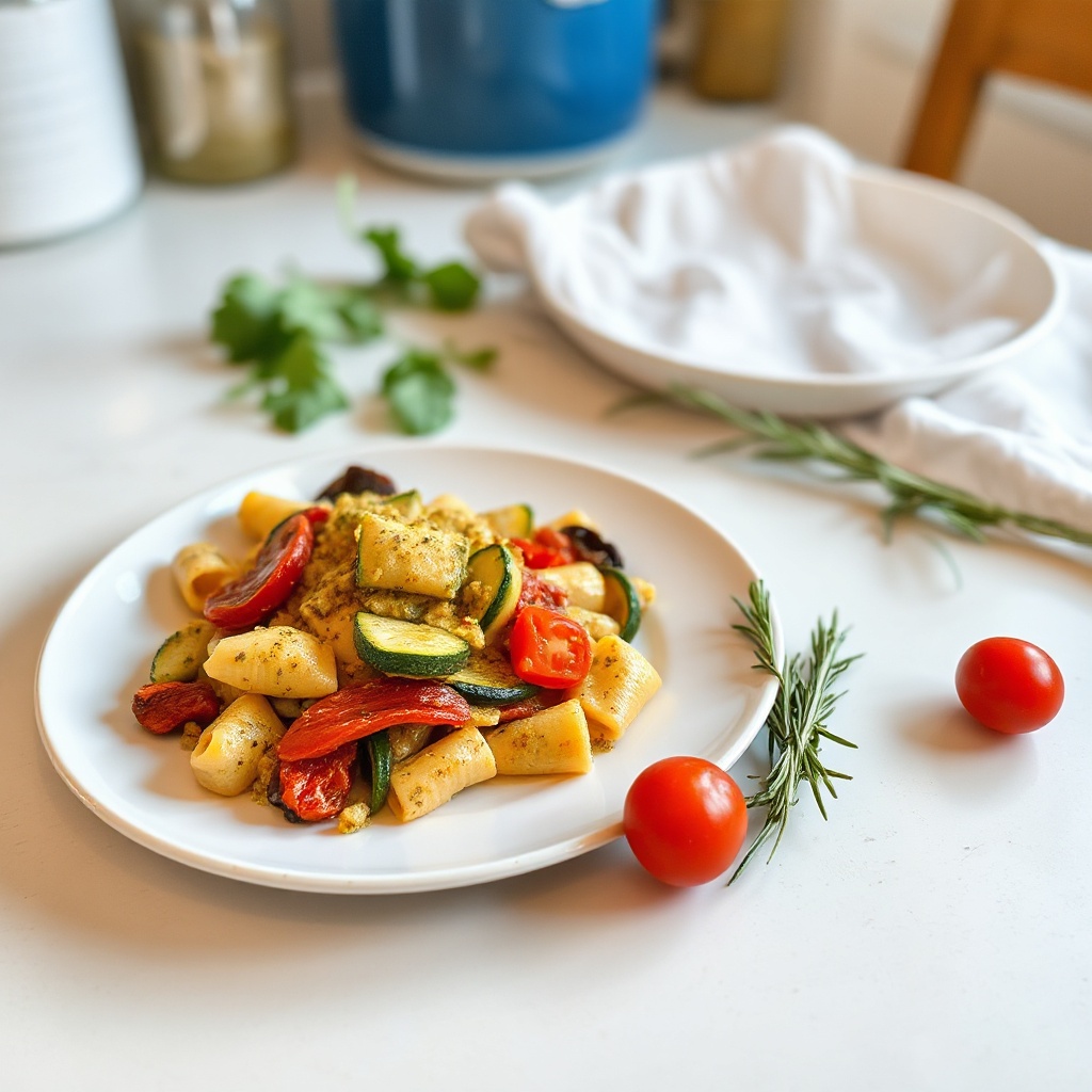 Mediterrane Pesto-Pasta-Delikatesse