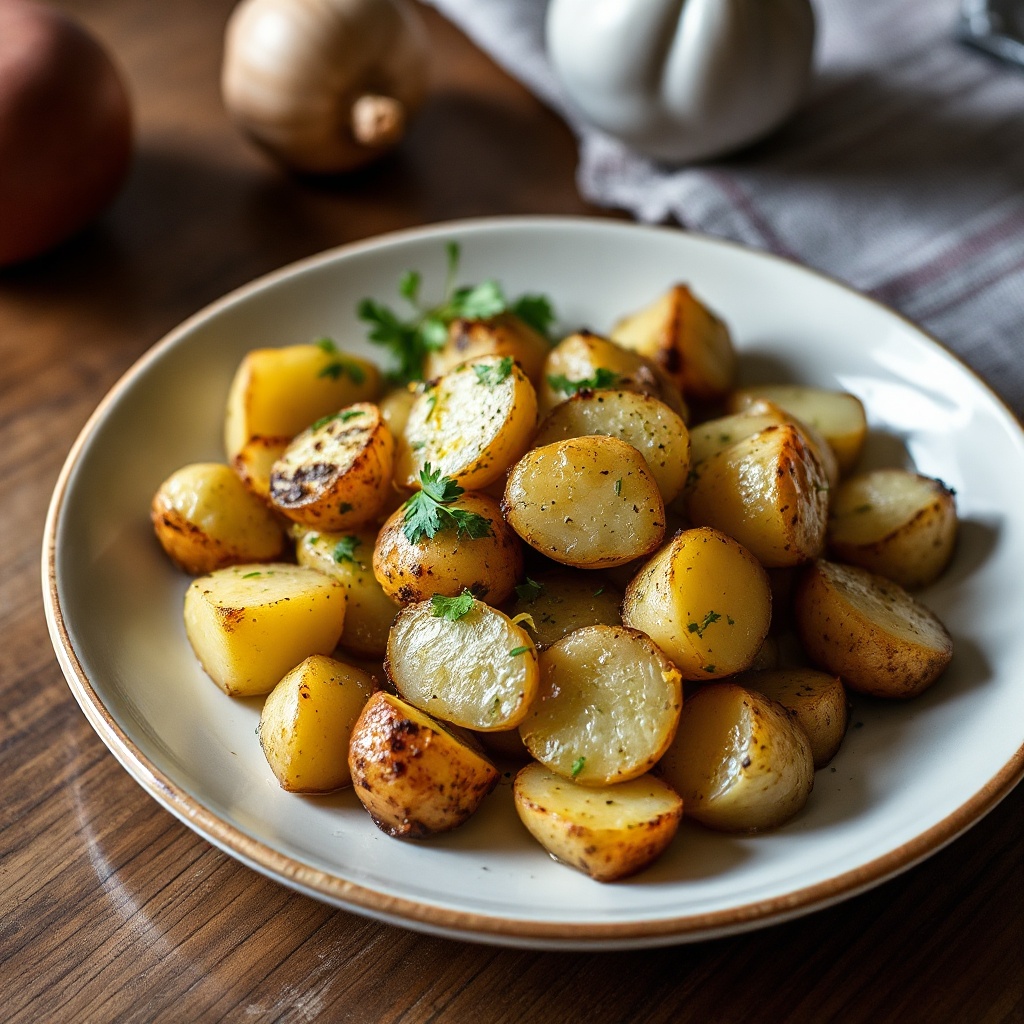Herb-Infused Garlic Roasted Potatoes
