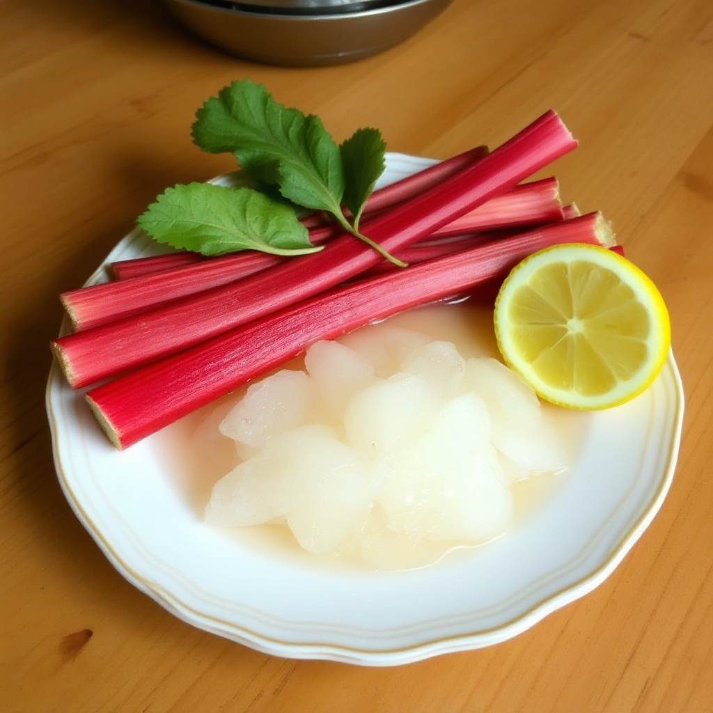 Gekühlte Rhabarber-Limonade