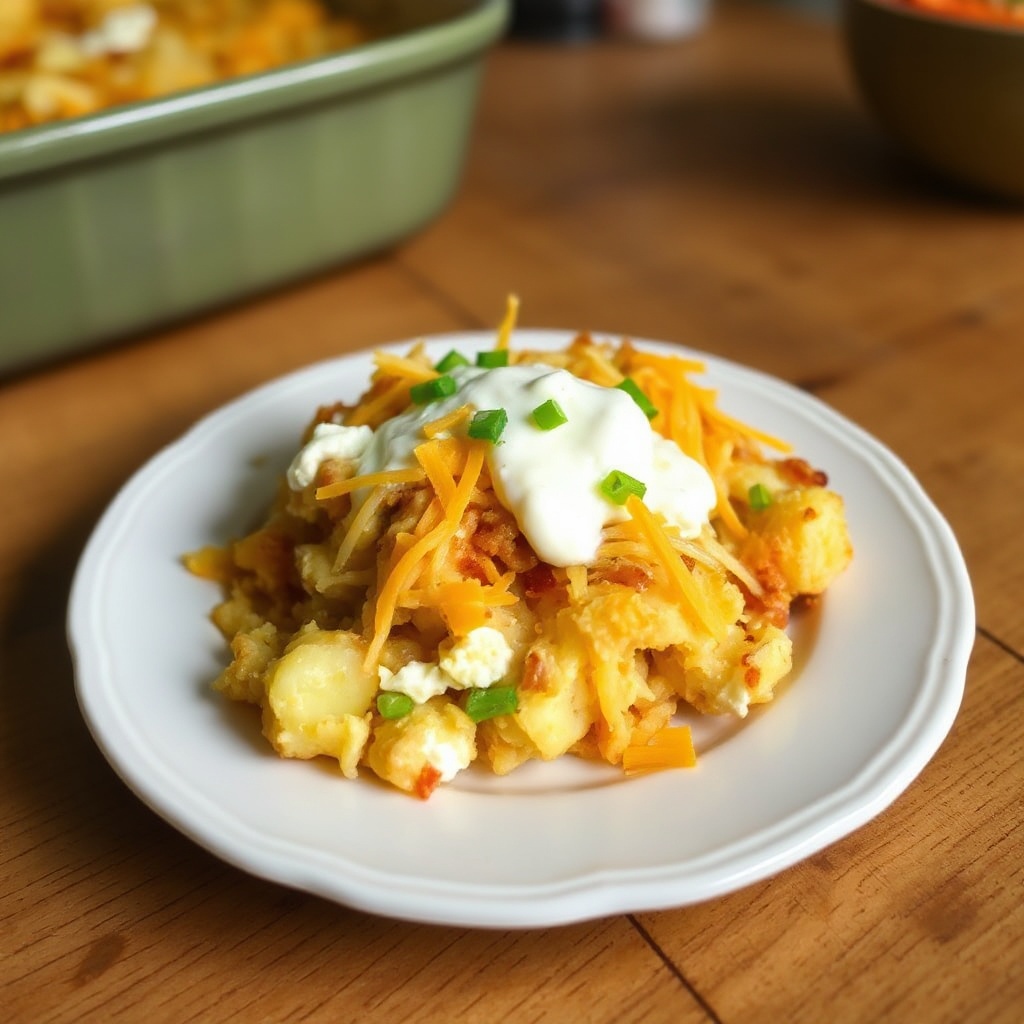 Sformato di Patate al Formaggio e Ranch