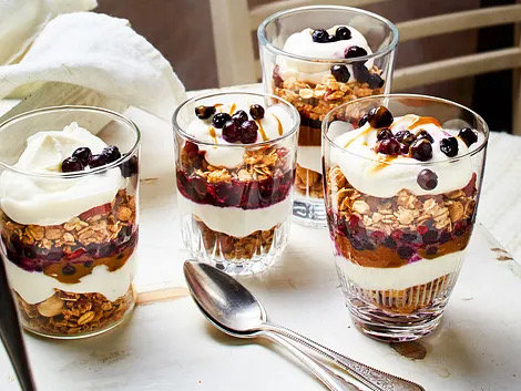Weihnachtliches Frühstückstrifle