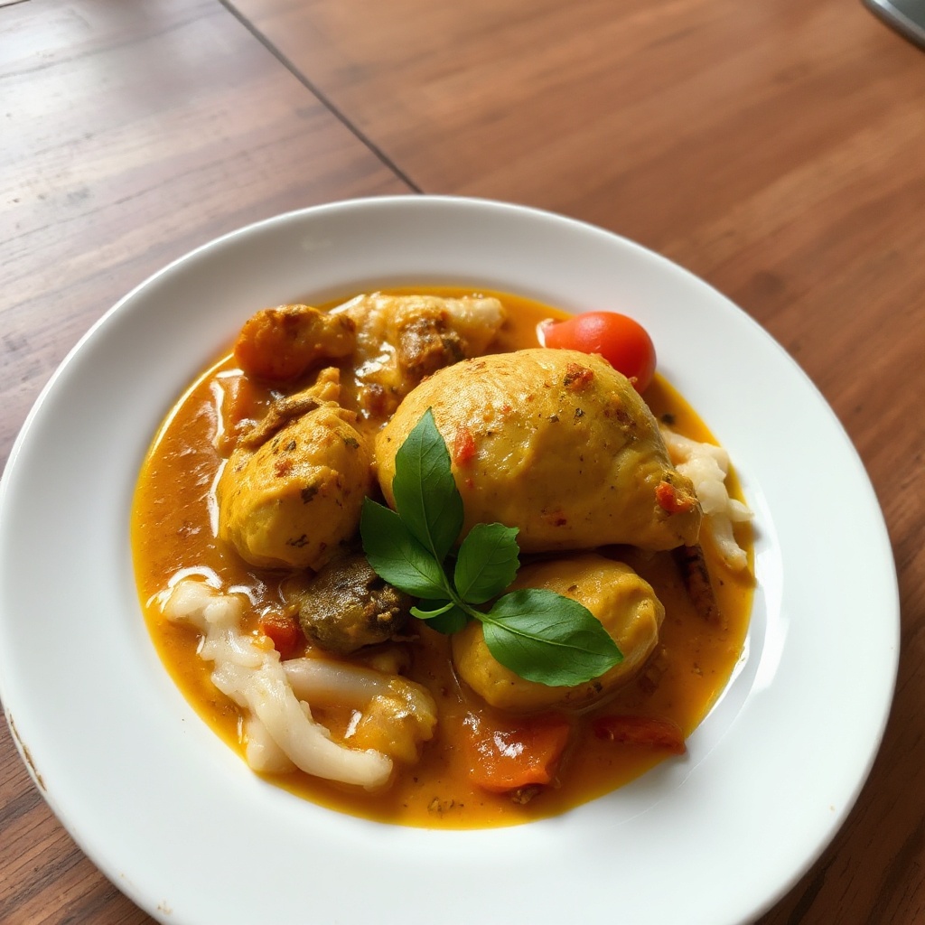 Curry di Pollo al Coco Ispirato allo Sri Lanka