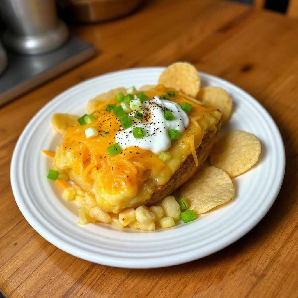 Käseüberbackene Kartoffelauflauf
