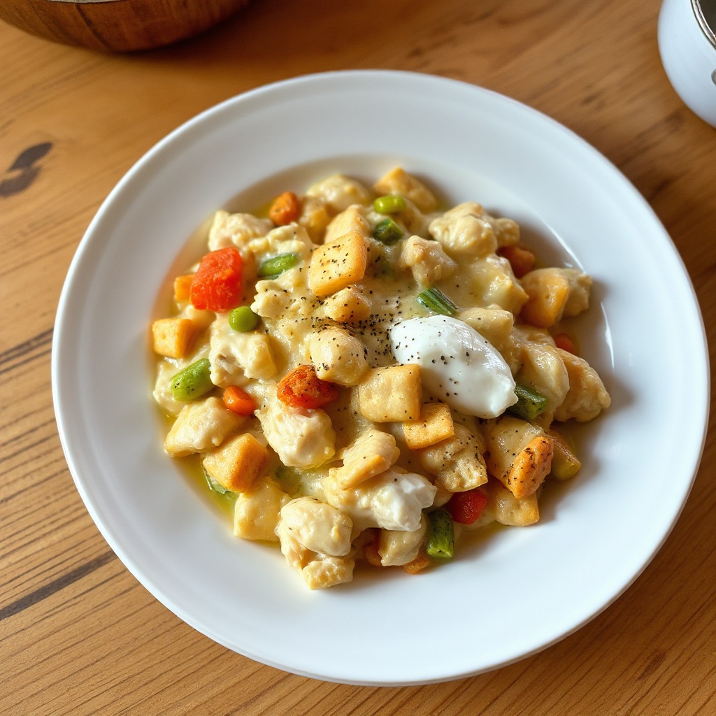 Creamy Chicken and Cracker Casserole
