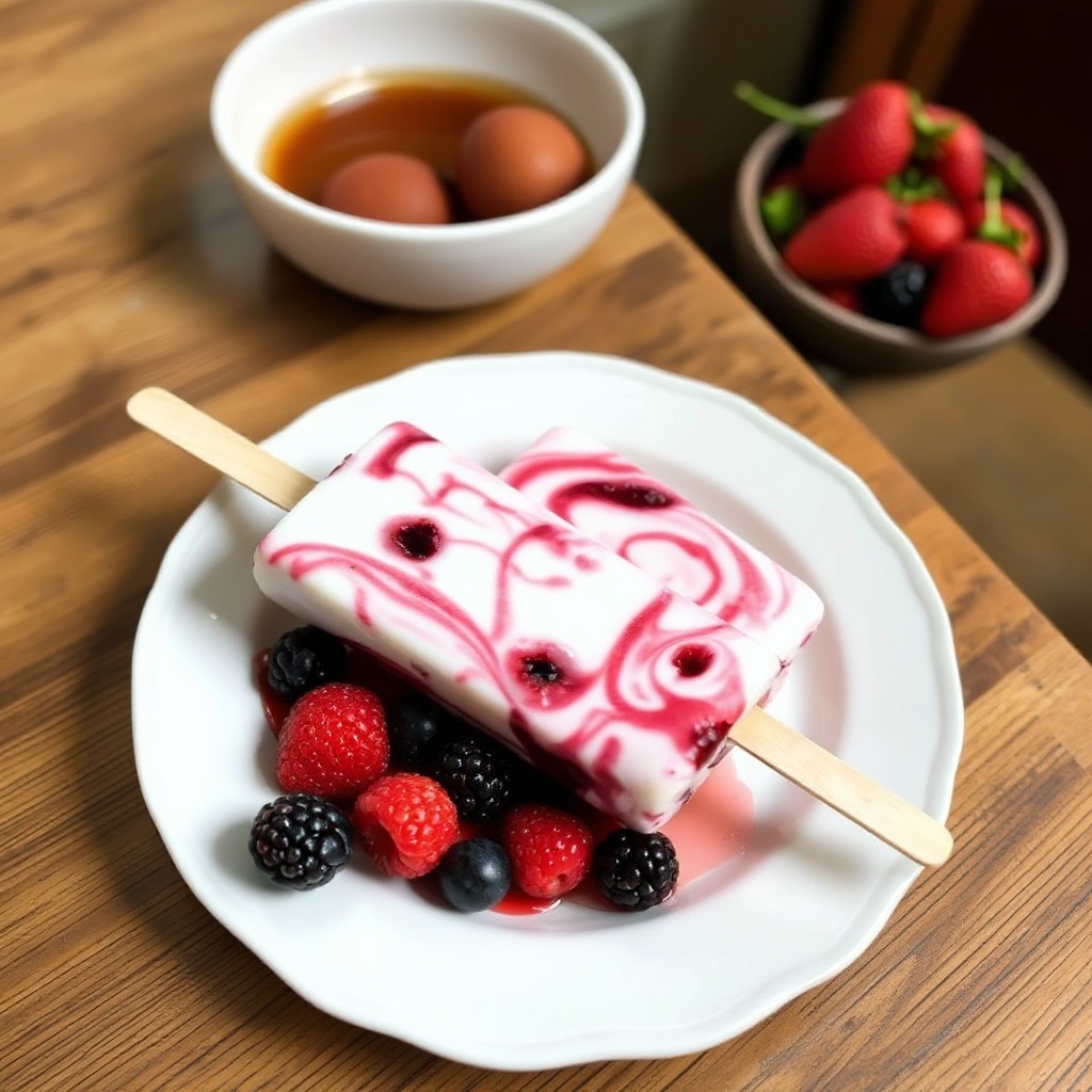 Ghiaccioli Yogurt con Frutti di Bosco