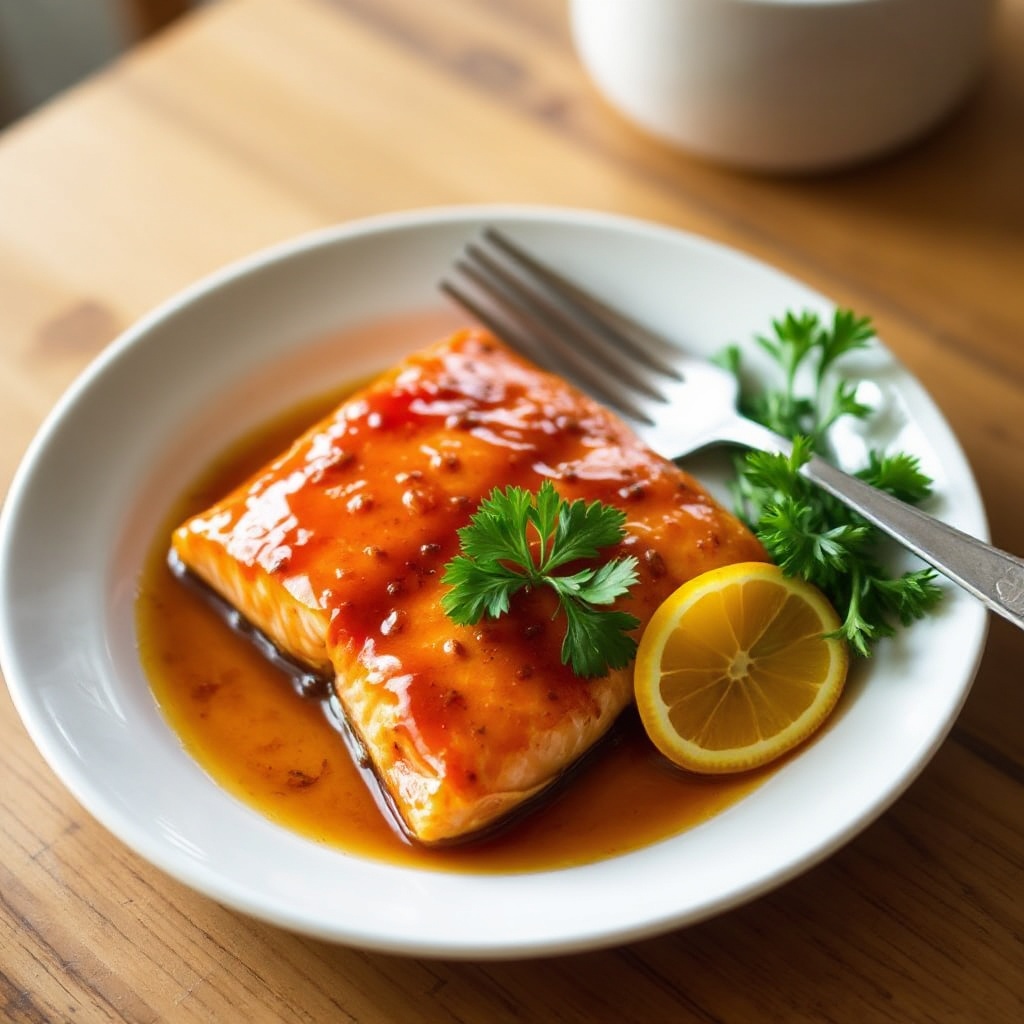 Zitronen-Glasierter Gebackener Lachs