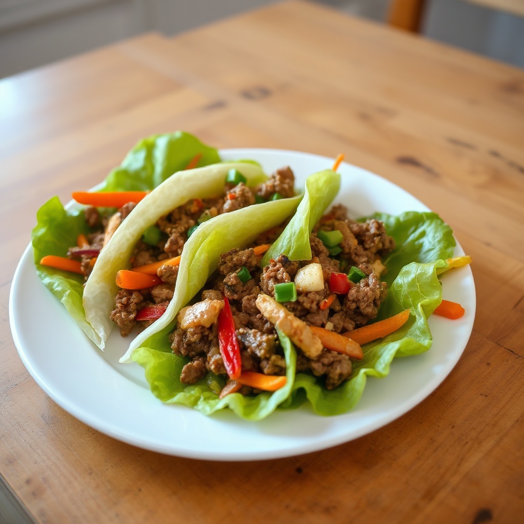 Spicy Thai Beef Wraps