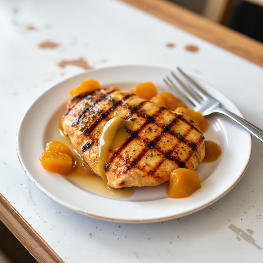 Gegrilltes Honig-Senf-Aprikosen-Hühnchen