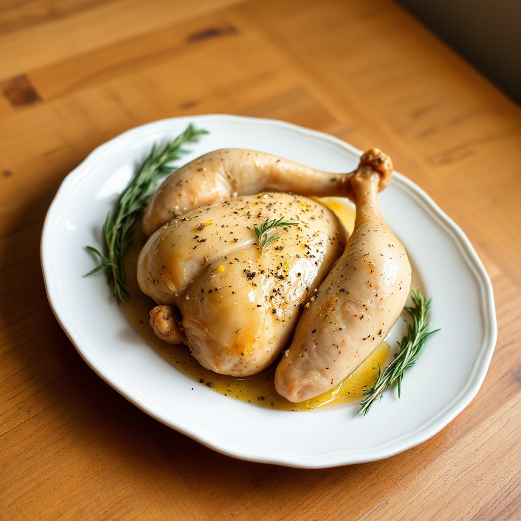 Pollo Arrosto al Limone con Erbe Aromatiche