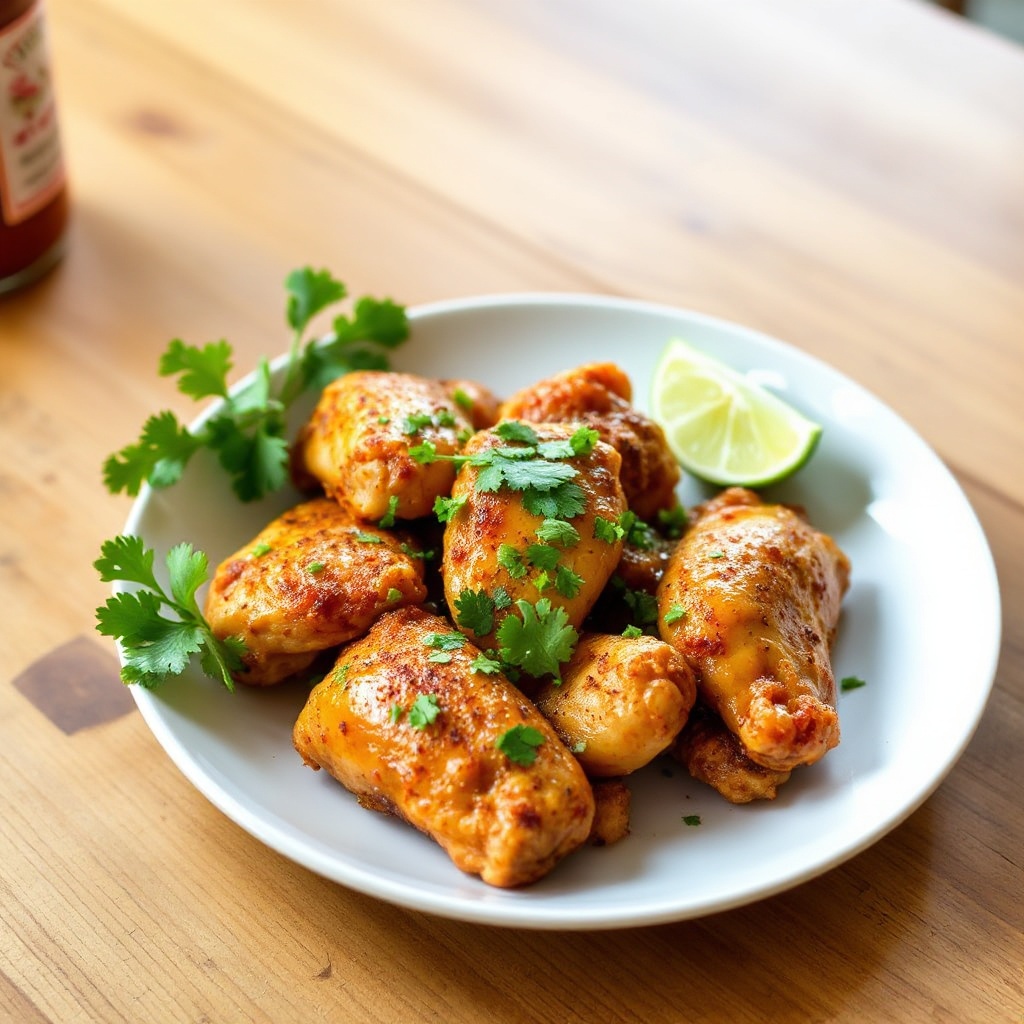 Ali di Pollo Piccanti al Lime e Sriracha
