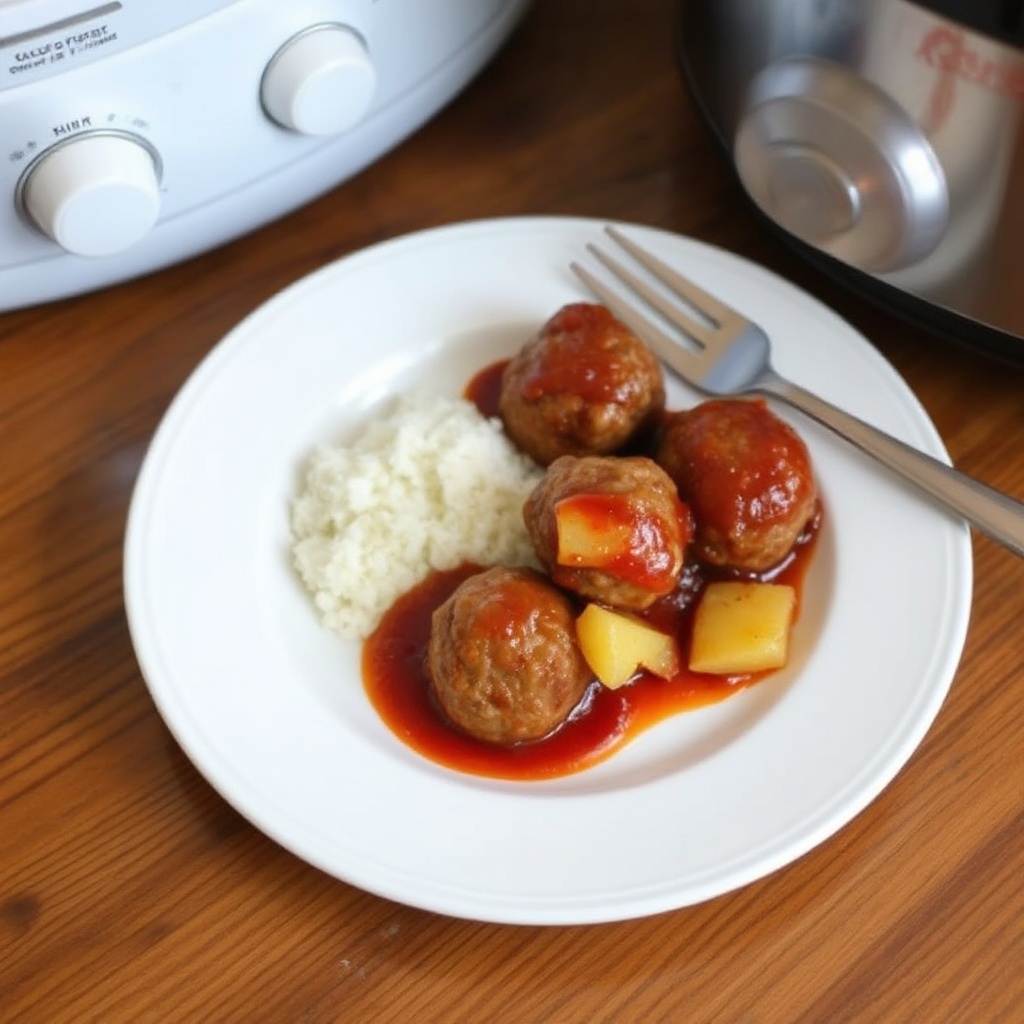 Polpette Dolce e Piccanti in Pentola Lenta