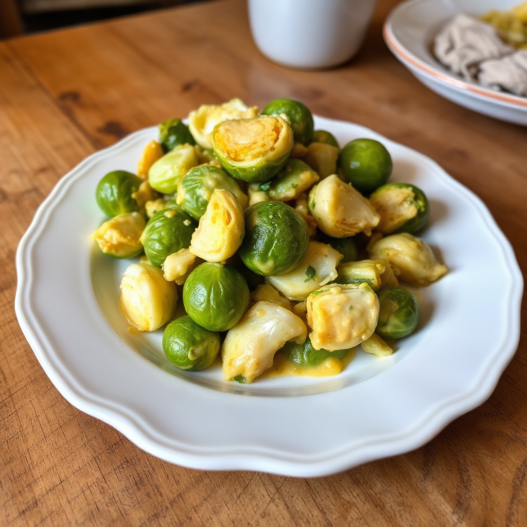Cremige Senf-Rosenkohl