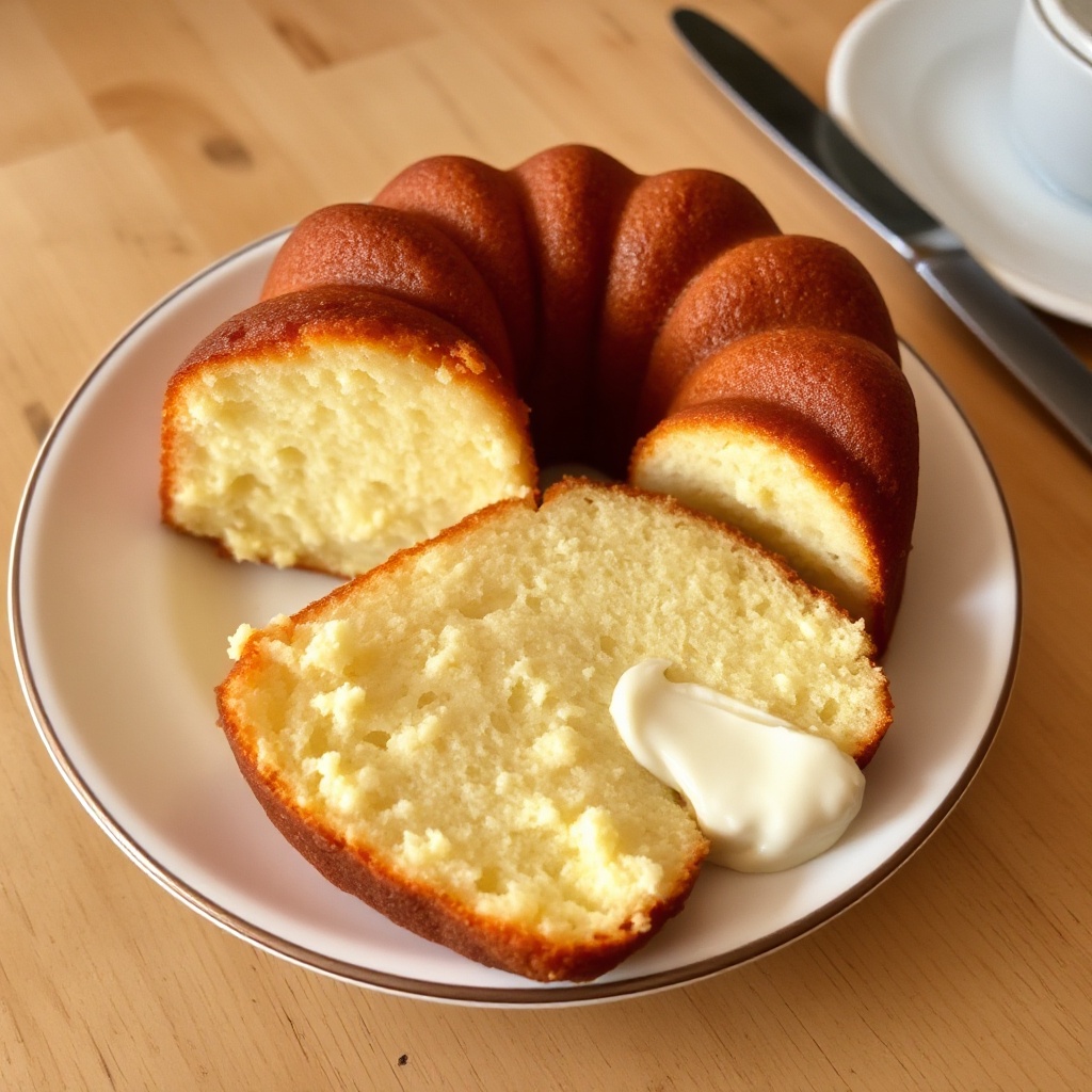Torta Pound Cake Cremosa alla Vaniglia