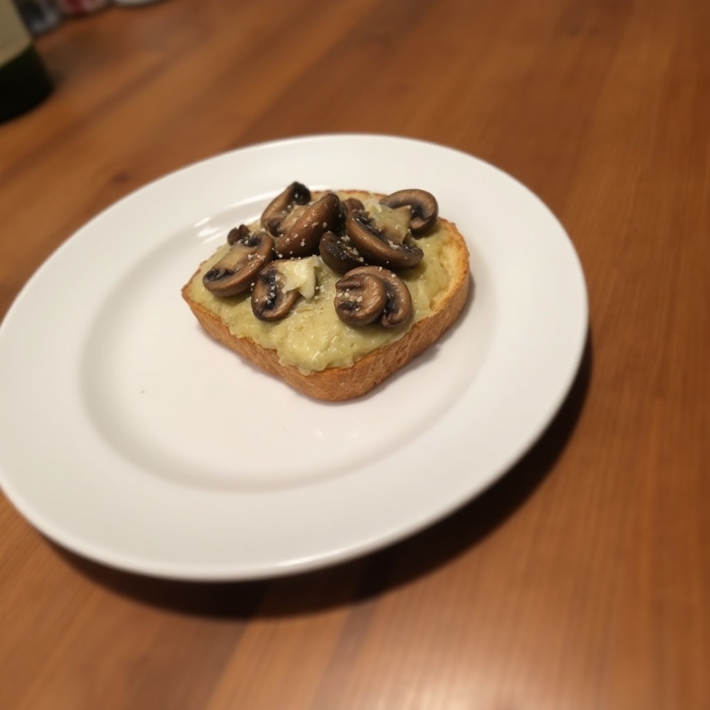 Tostadas di Funghi Cremosi