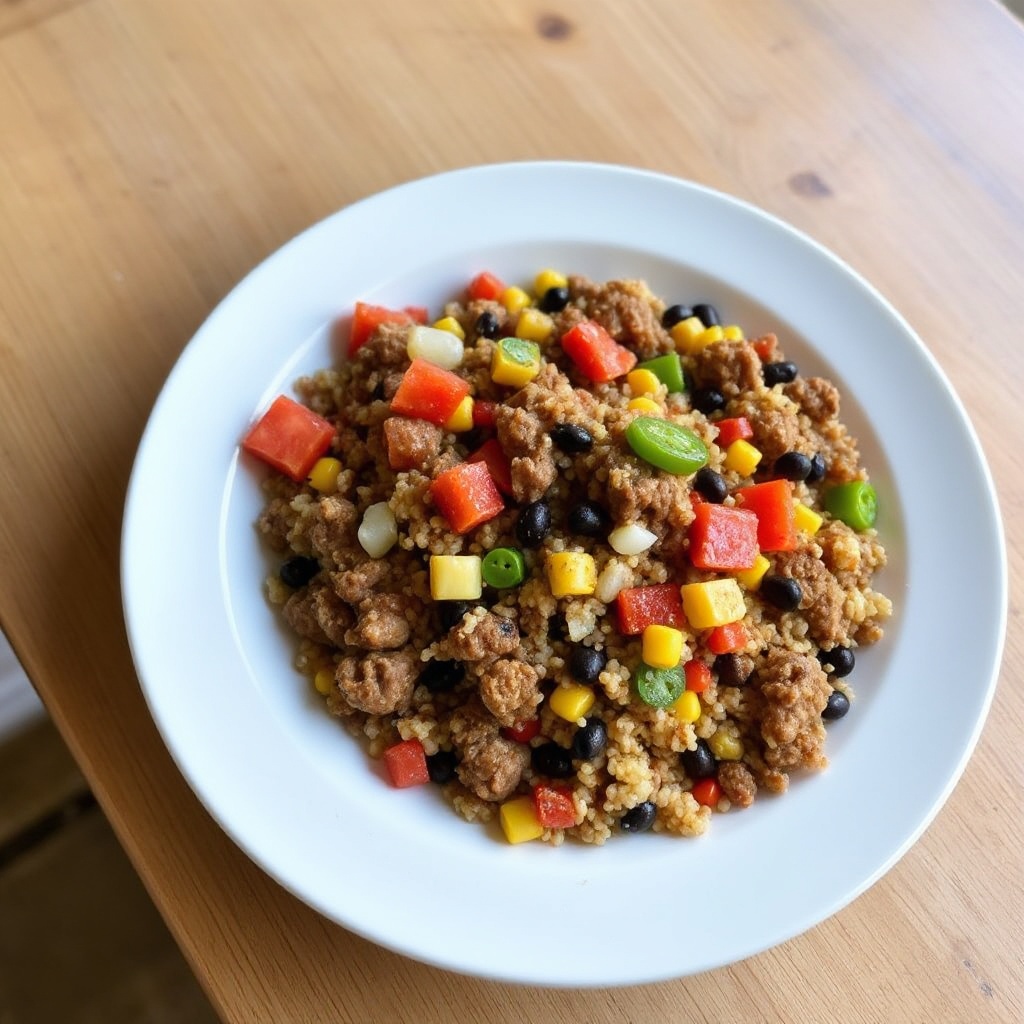 Skillet di Manzo e Quinoa del Sud-Ovest