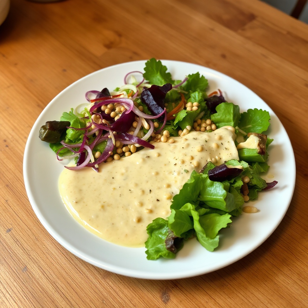 Cremiges Sesam-Salatdressing