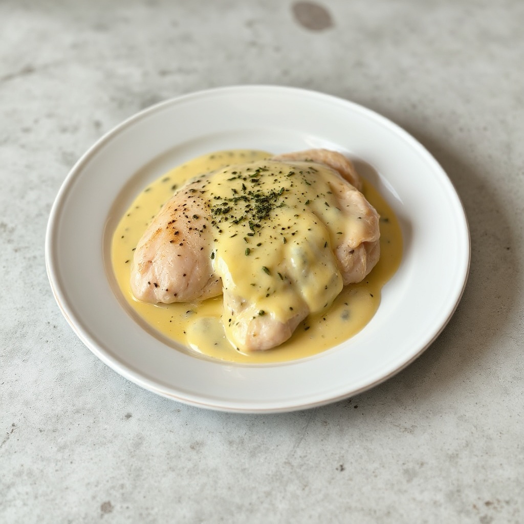 Herbed Chicken with Creamy Mustard Tarragon Sauce