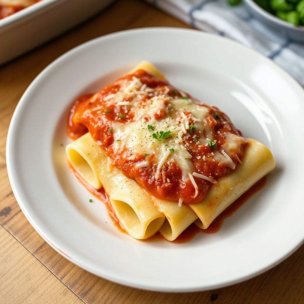 Manicotti al Formaggio al Forno